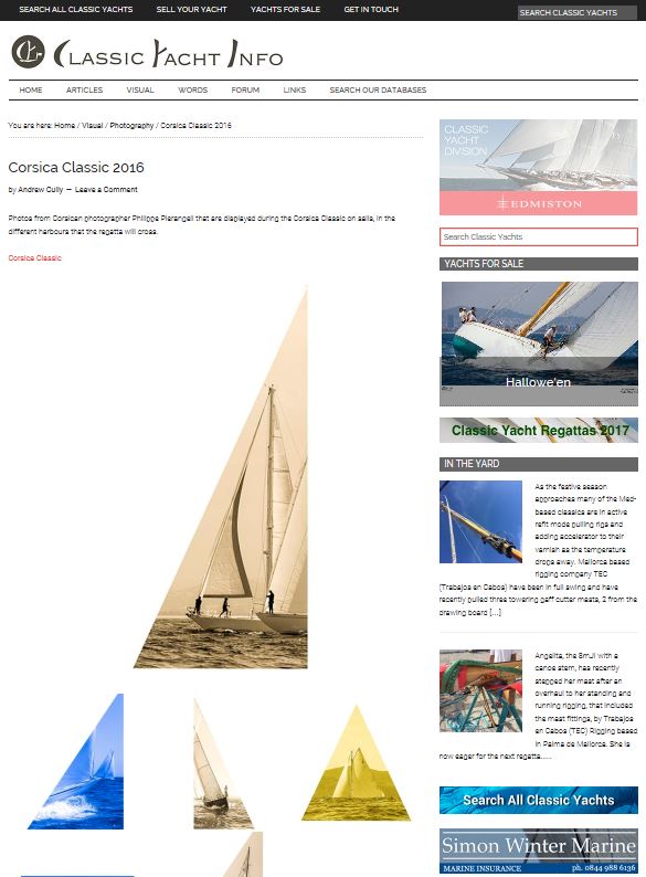 La revue de presse Corsica Classic 2016 / Media Coverage 2016 