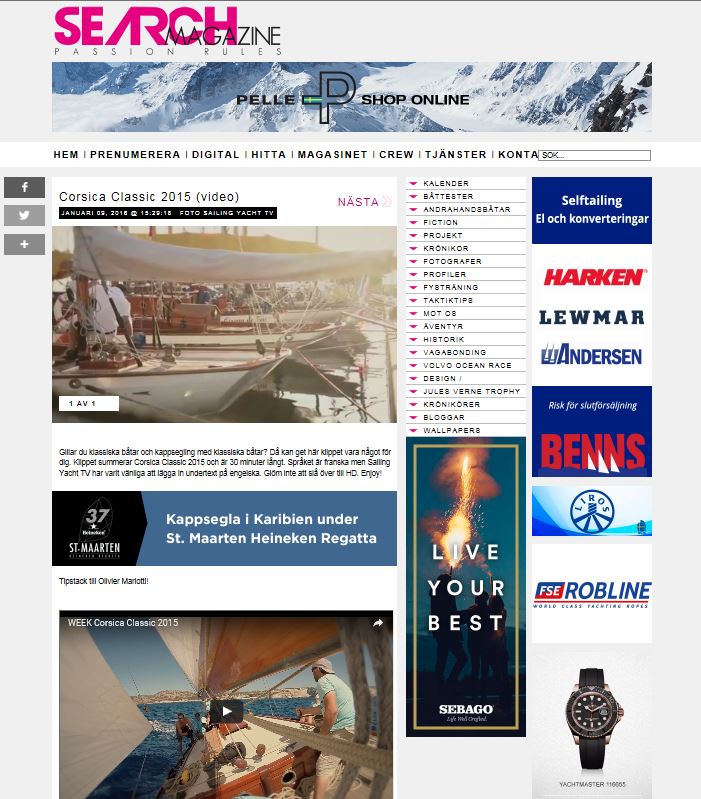 La revue de presse Corsica Classic 2016 / Media Coverage 2016  La revue de presse Corsica Classic 2016 / Media Coverage 2016