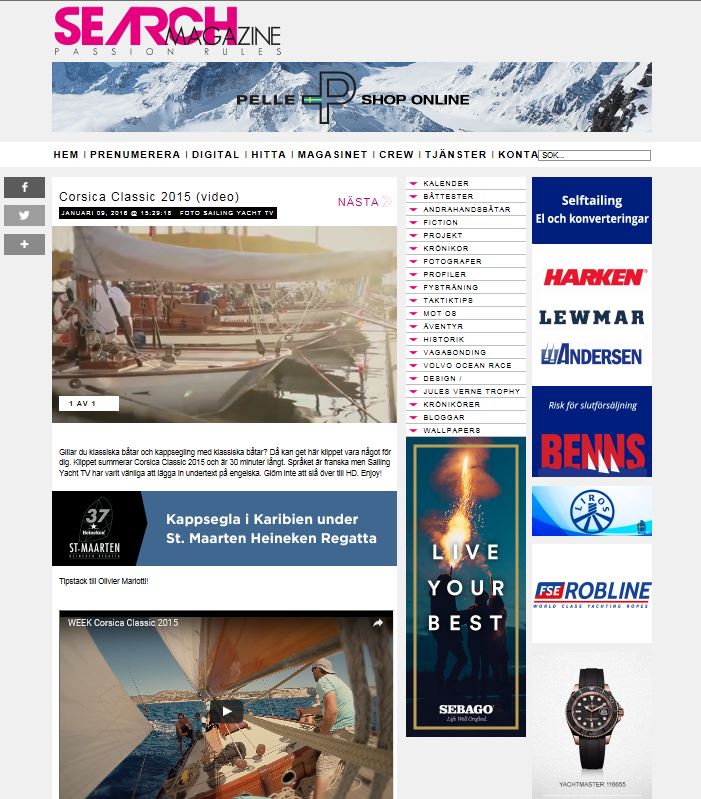 La revue de presse Corsica Classic 2016 / Media Coverage 2016 