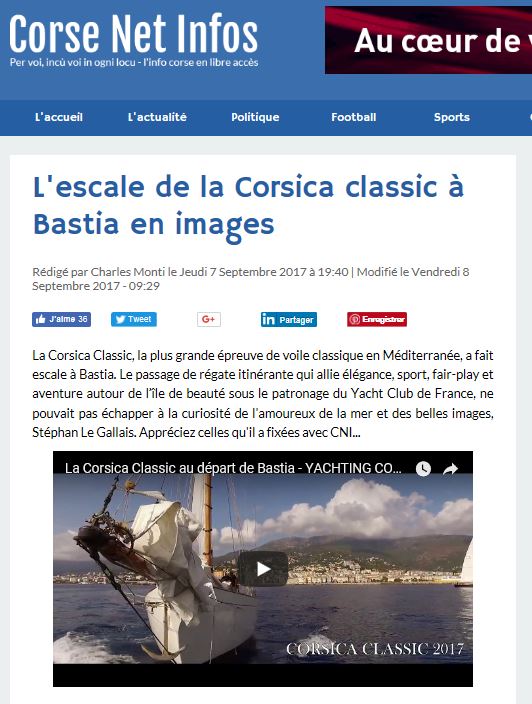 Corse Net Infos, 7 septembre