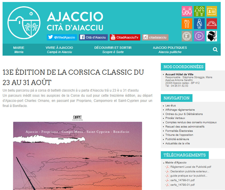 Revue de presse Corsica Classic Yachting 2022 Revue de presse Corsica Classic Yachting 2022
