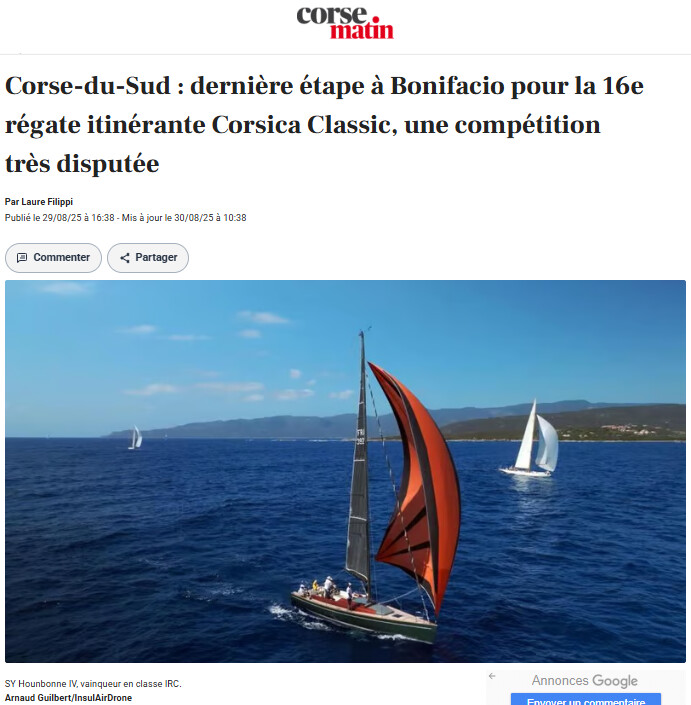 Corse Matin 29 août 2025