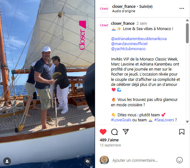 Closer Monaco Classic Week x Adriana Karembeu x Marc Lavoine x SY Wiki 1920 x Help Save The Med