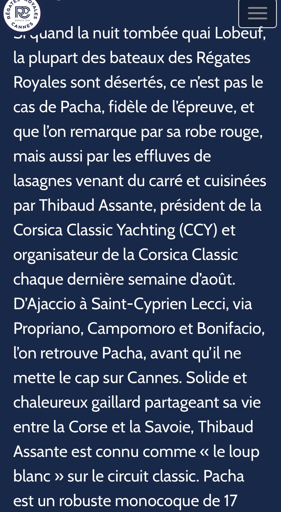 Régates Royales de Cannes 2026