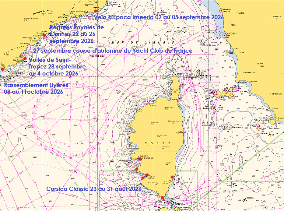 SY Pacha 1968 programme régates 2026 source SHOM
