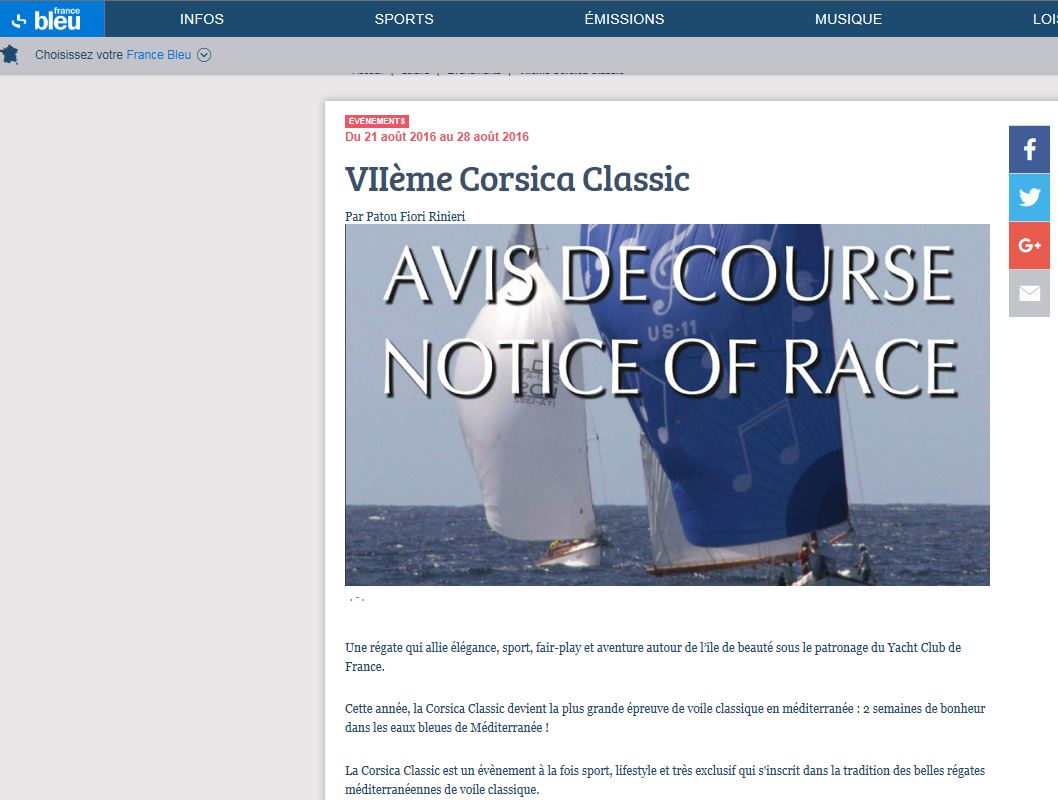 La revue de presse régionale / Corsican media Coverage 2016  La revue de presse régionale / Corsican media Coverage 2016