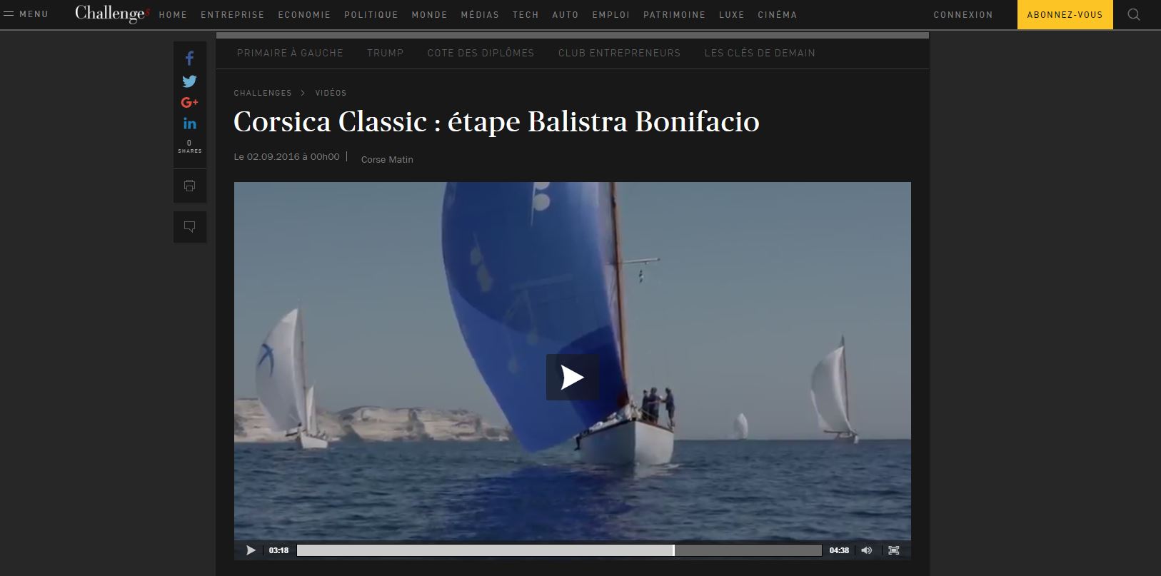 La revue de presse Corsica Classic 2016 / Media Coverage 2016 