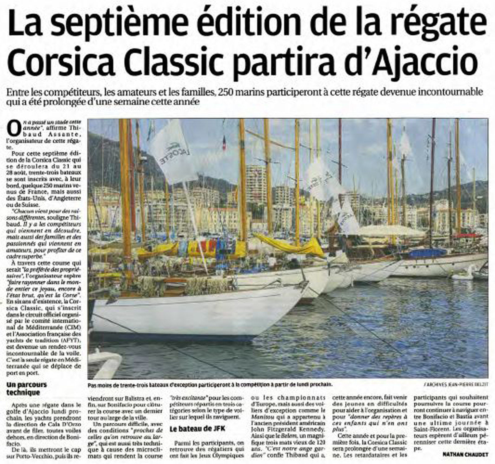 La revue de presse Corse-Matin / Corse-Matin media coverage 2016