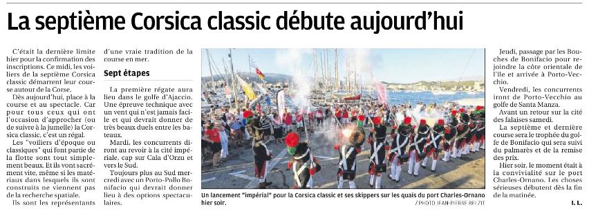 La revue de presse Corse-Matin / Corse-Matin media coverage 2016