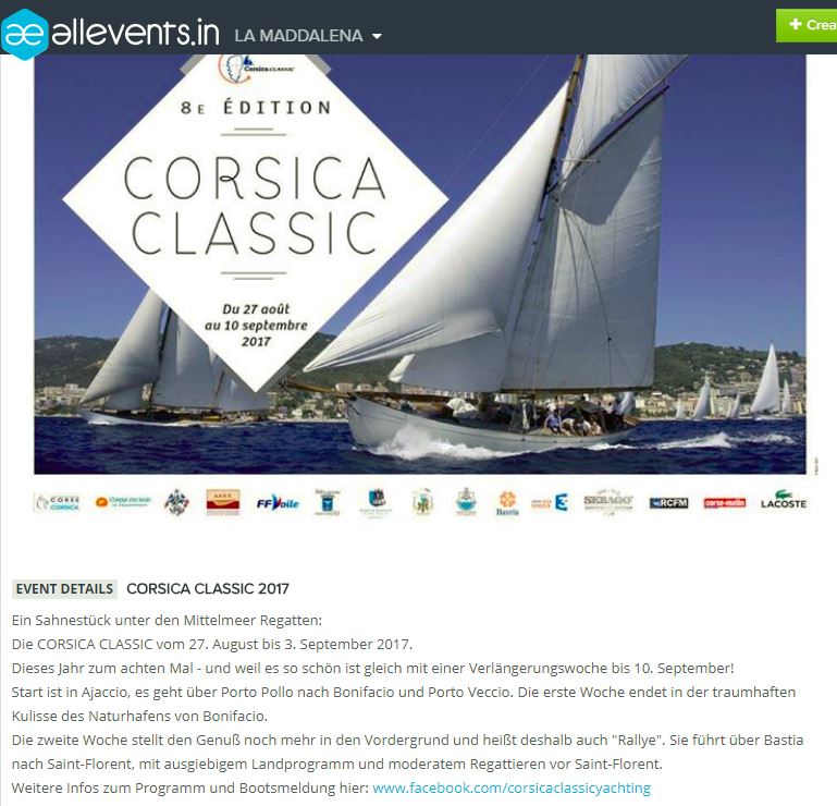 LA REVUE DE PRESSE CORSICA CLASSIC 2017 / International MEDIA COVERAGE 2017 LA REVUE DE PRESSE CORSICA CLASSIC 2017 / International MEDIA COVERAGE 2017