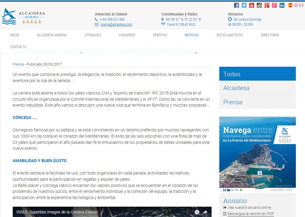 LA REVUE DE PRESSE CORSICA CLASSIC 2017 / International MEDIA COVERAGE 2017 LA REVUE DE PRESSE CORSICA CLASSIC 2017 / International MEDIA COVERAGE 2017