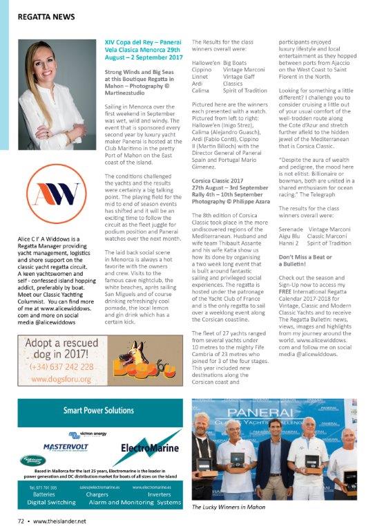 LA REVUE DE PRESSE CORSICA CLASSIC 2017 / International MEDIA COVERAGE 2017 LA REVUE DE PRESSE CORSICA CLASSIC 2017 / International MEDIA COVERAGE 2017