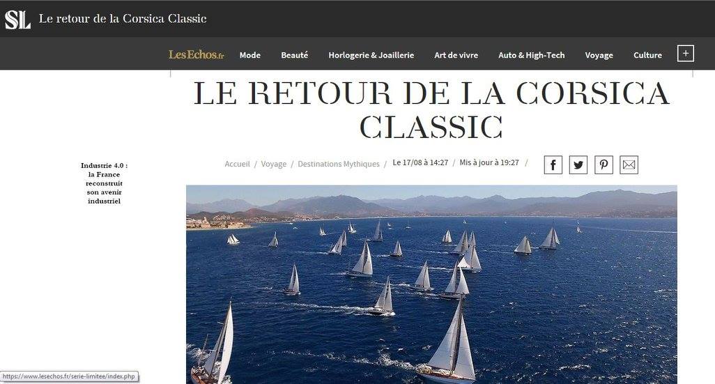 LA REVUE DE PRESSE Nationale CORSICA CLASSIC 2017 /  French MEDIA COVERAGE 2017