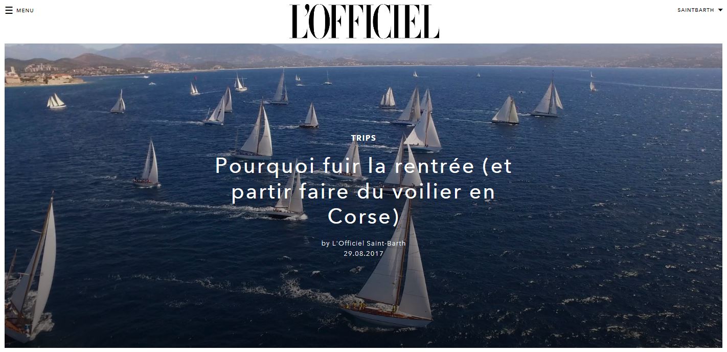 LA REVUE DE PRESSE Nationale CORSICA CLASSIC 2017 /  French MEDIA COVERAGE 2017 LA REVUE DE PRESSE Nationale CORSICA CLASSIC 2017 /  French MEDIA COVERAGE 2017