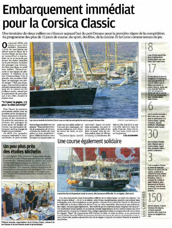 Corse Matin 28 août 2017 page Corse Infos