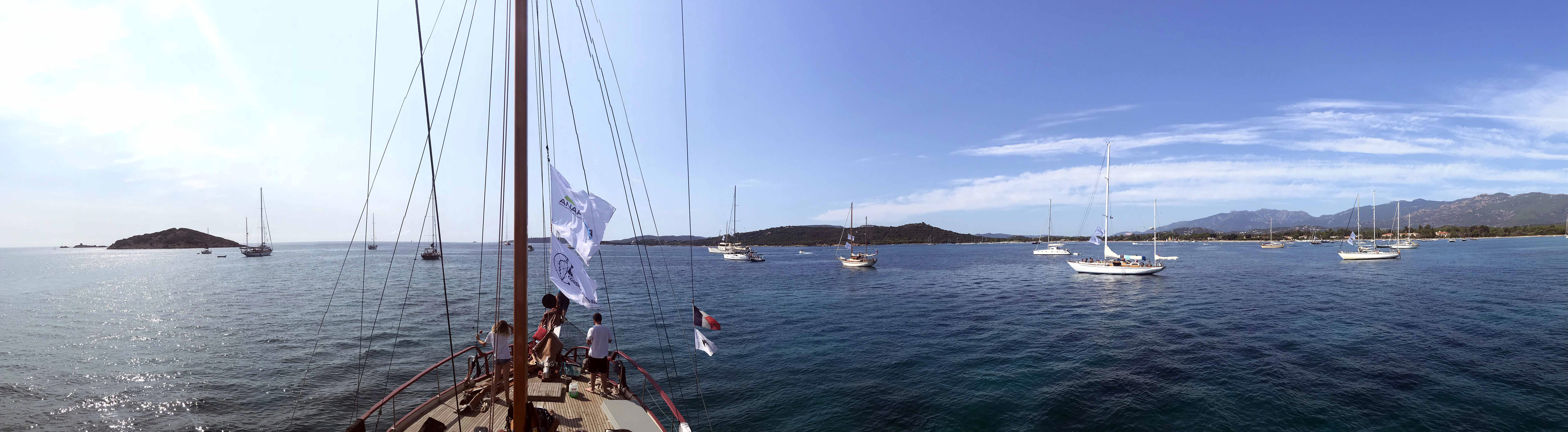 CC 2018 la flotte vue de SY Turkish Delight photo Thibaud Assante