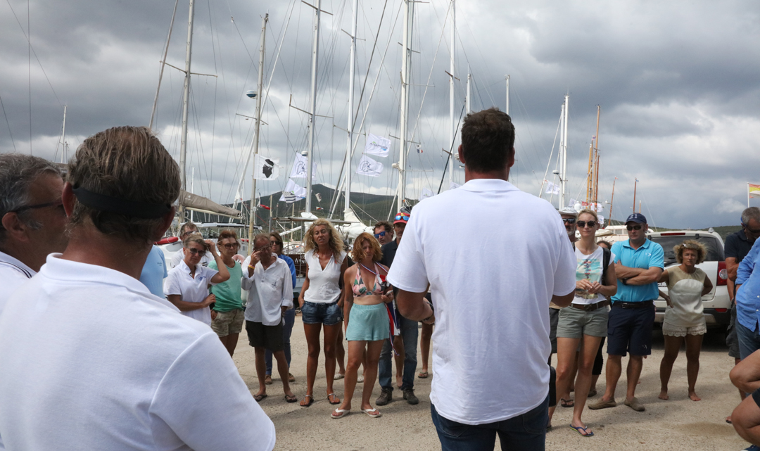 Port de Macinaggio briefing skipper photo Françoise Tafani DR