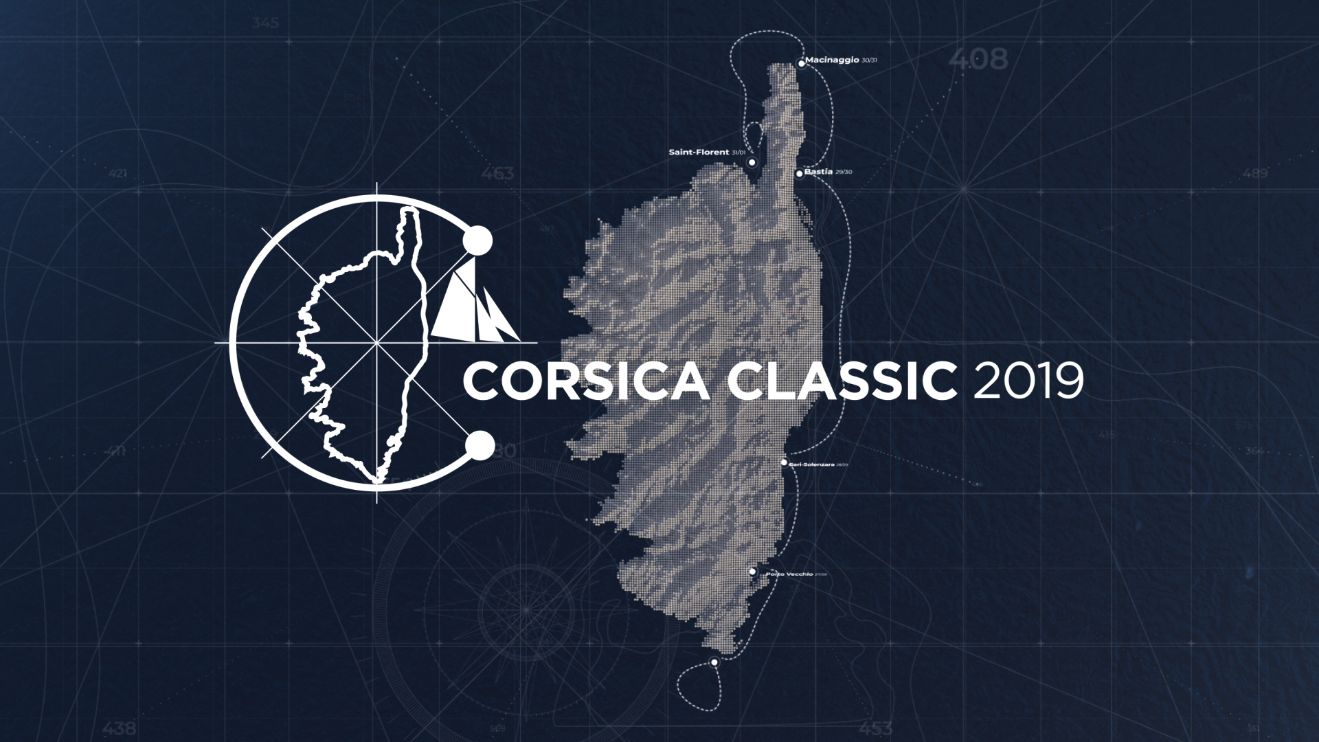 Le parcours 2019 de la 10 ème Corsica Classic Motion design Mikimo DR