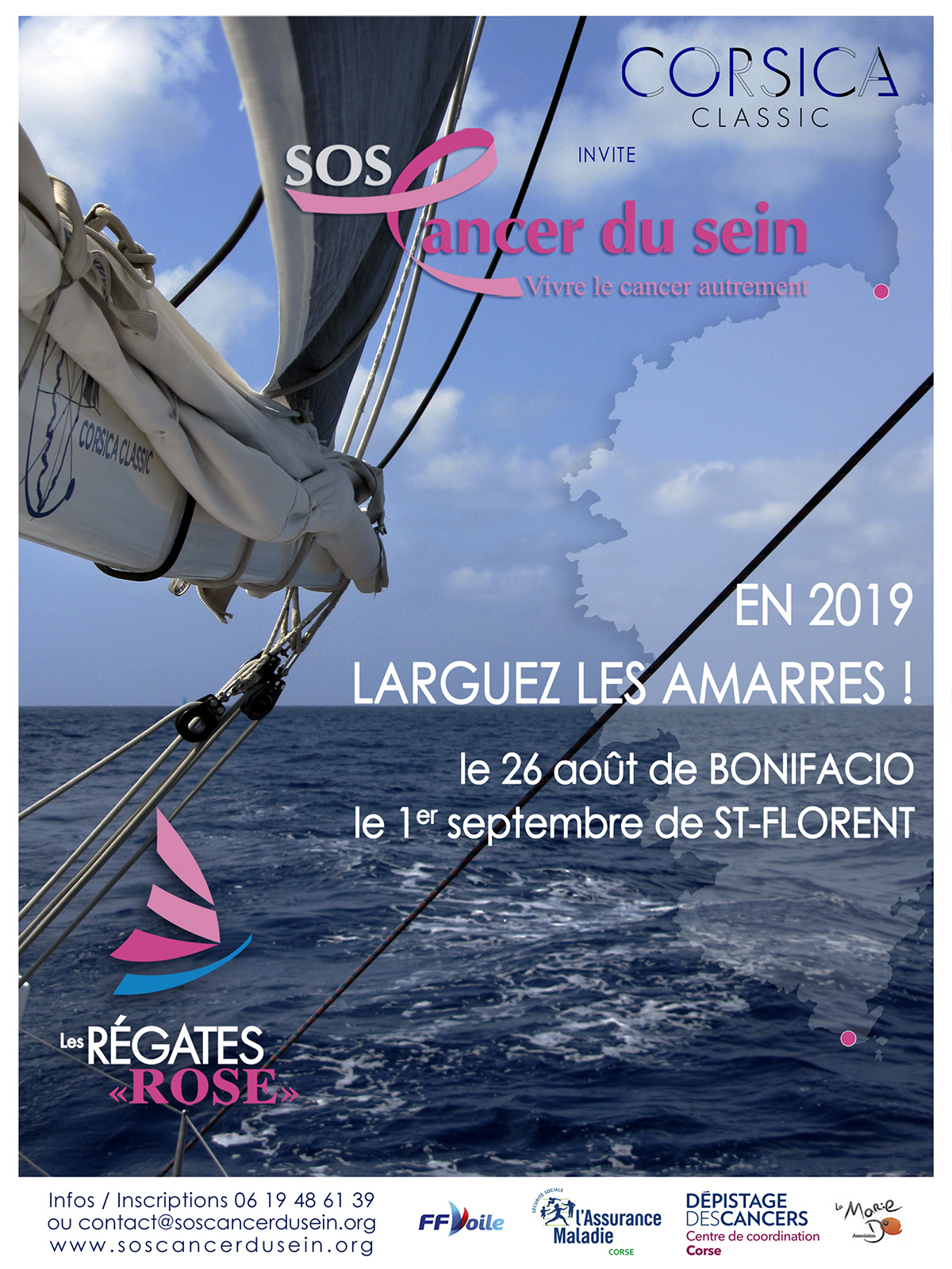 Affiche Régates Rose CC 2019