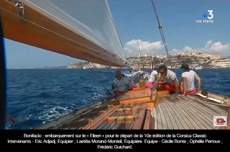 CC 2019 Bonifacio SY Eileen ITW France 3 Corse Via Stella lundi 26 aout 2019