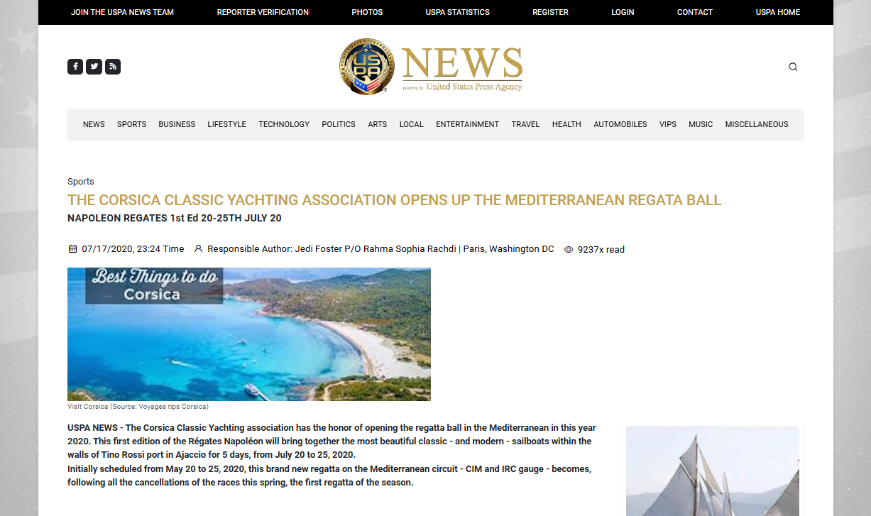 Sailing in the Mediterranean BONUS Corsica Classic Regatta with Katia Kulawick-Assante and Thibaud Assante
