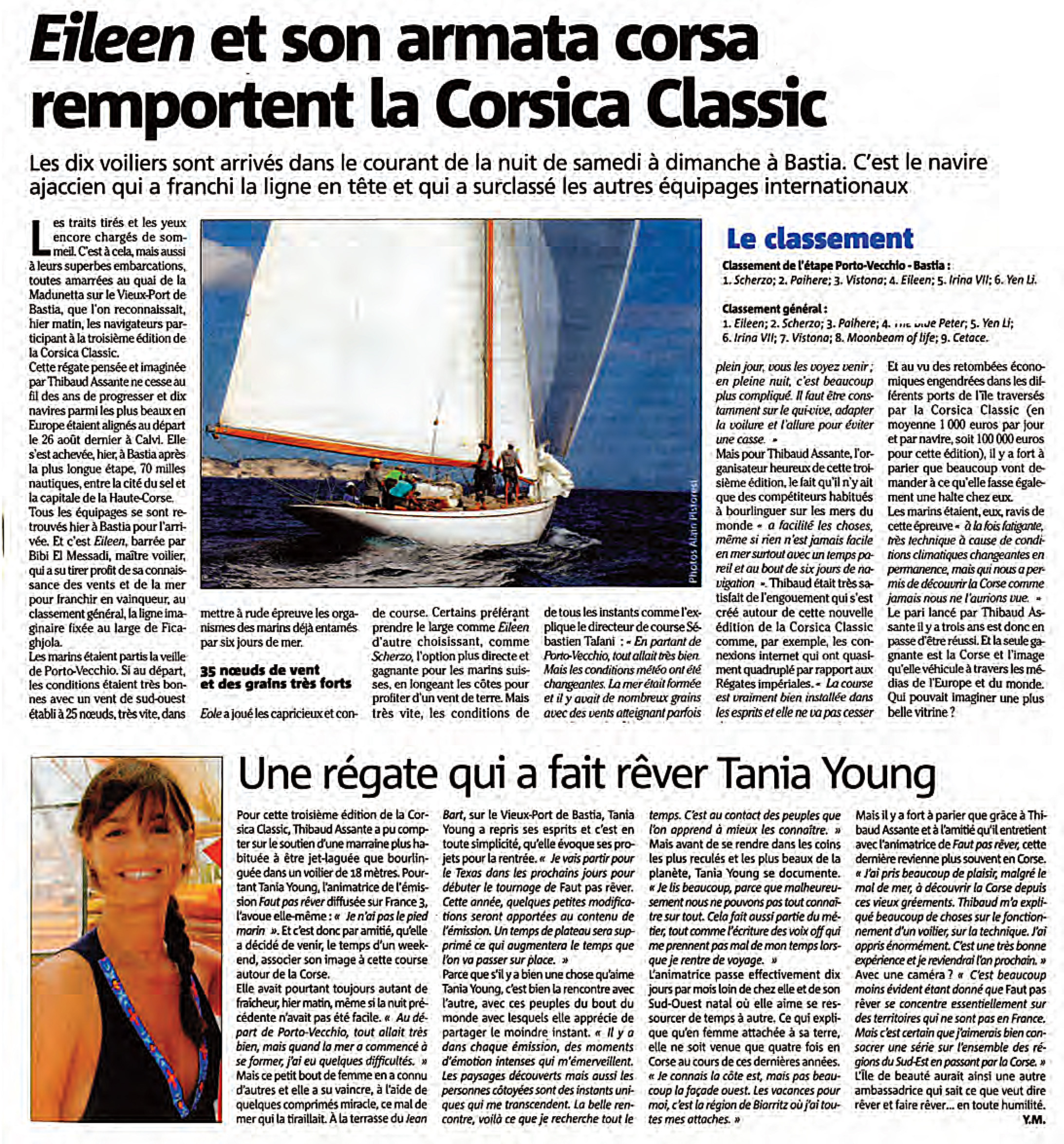 Revue de presse Corsica Classic 2012