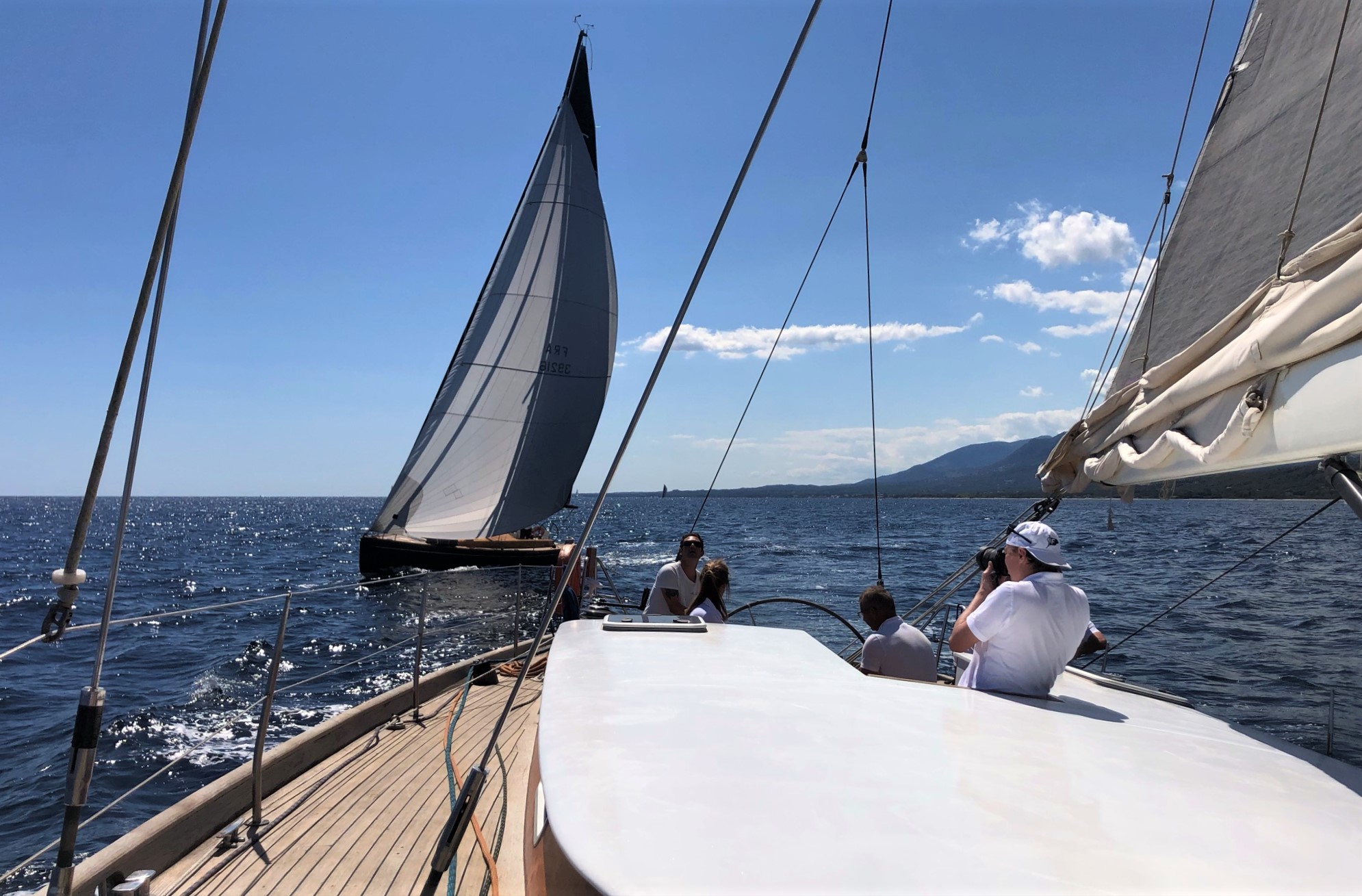 SY Mister Fips Vs SY Hounbonne IV Corsica Classic 2021 Taverna Macinaggio dimanche 29 aout photo Thibaud Assante DR SY Mister Fips Vs SY Hounbonne IV Corsica Classic 2021 Taverna Macinaggio dimanche 29 aout photo Thibaud Assante DR