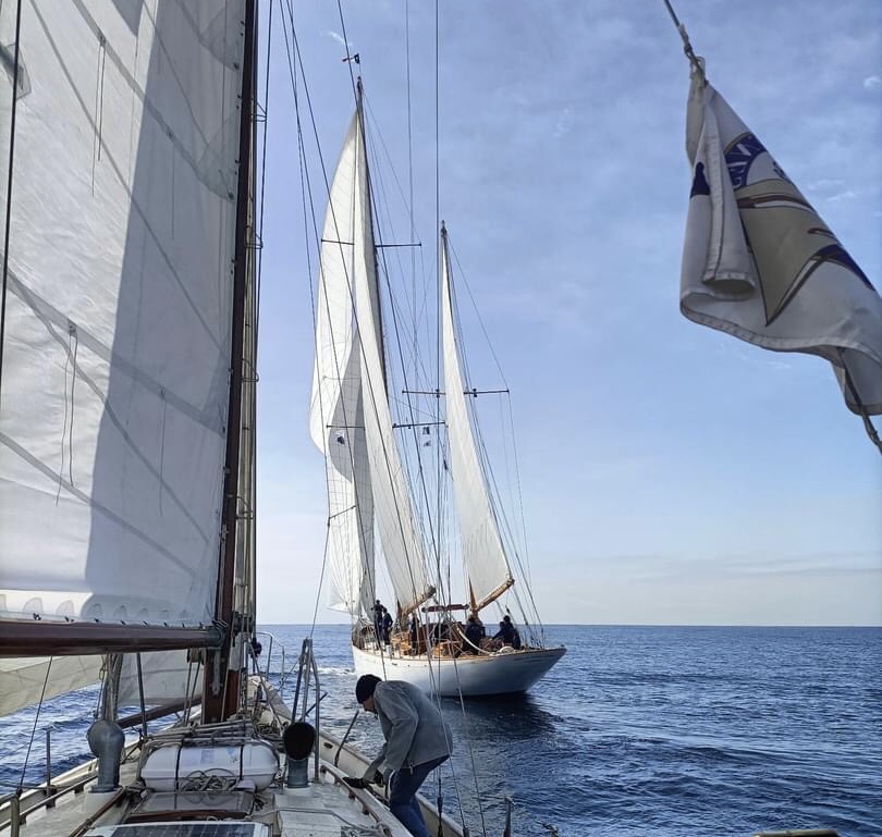 Pourquoi Pas 2023 Porquerolles départ SY Serena Vs SY Belle Aventure photo Antoine Cardi DR