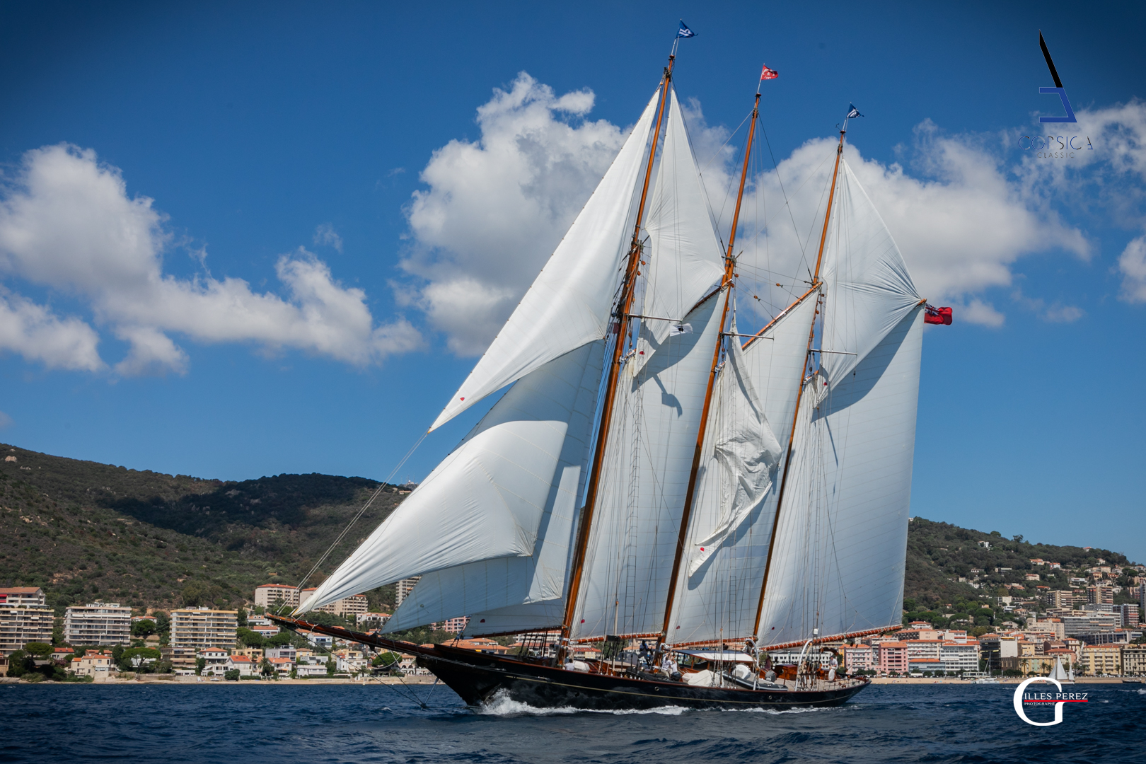 Corsica Classic 2022 Ajaccio -  Propriano ligne départ SY Shenandoah of Sarks photo Gilles Perez DR