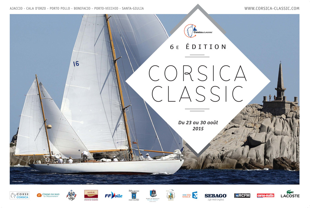 La Corsica Classic régate de yachts de tradition parrainée par le Yacht Club de France