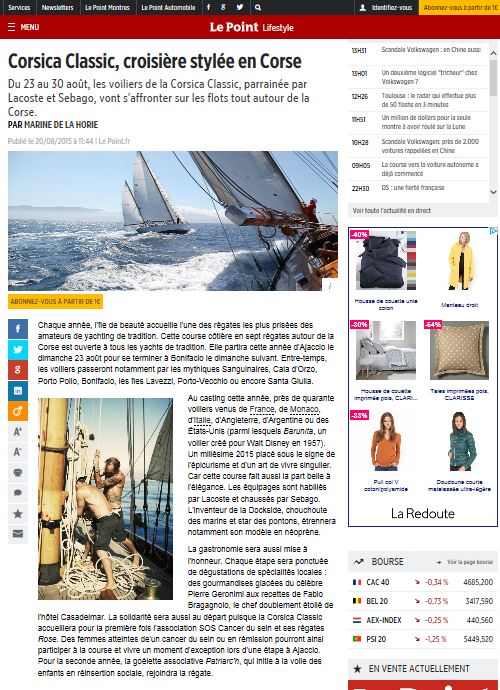 La revue de presse Corsica Classic 2015  La revue de presse Corsica Classic 2015