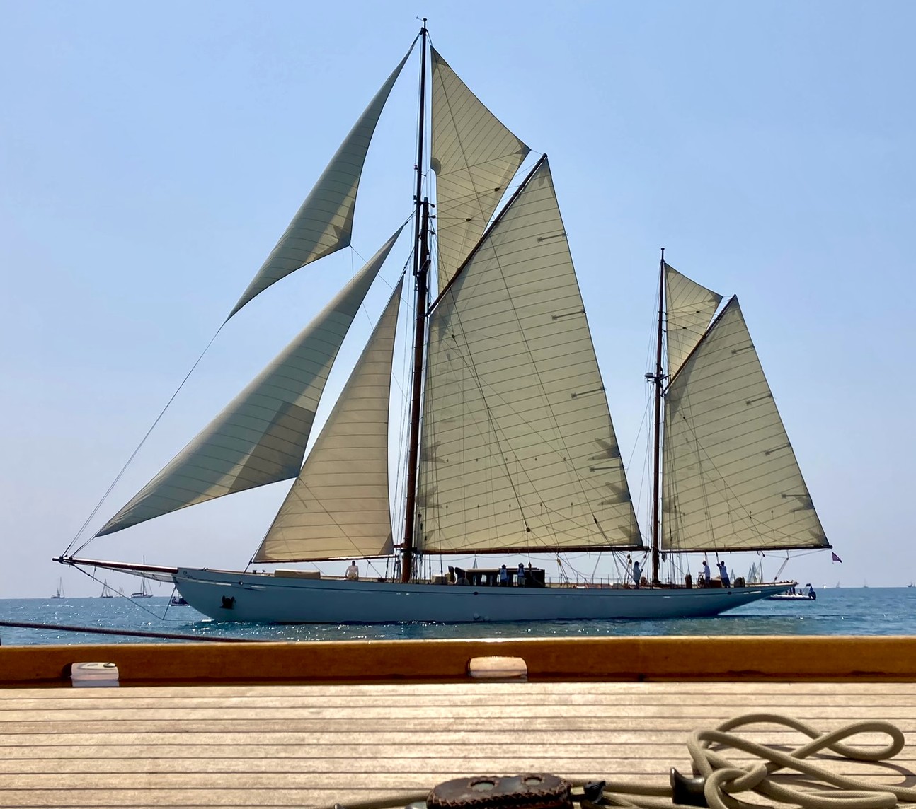 SY Black Swan 1899 Voiles d'Antibes photo : Thibaud Assante
