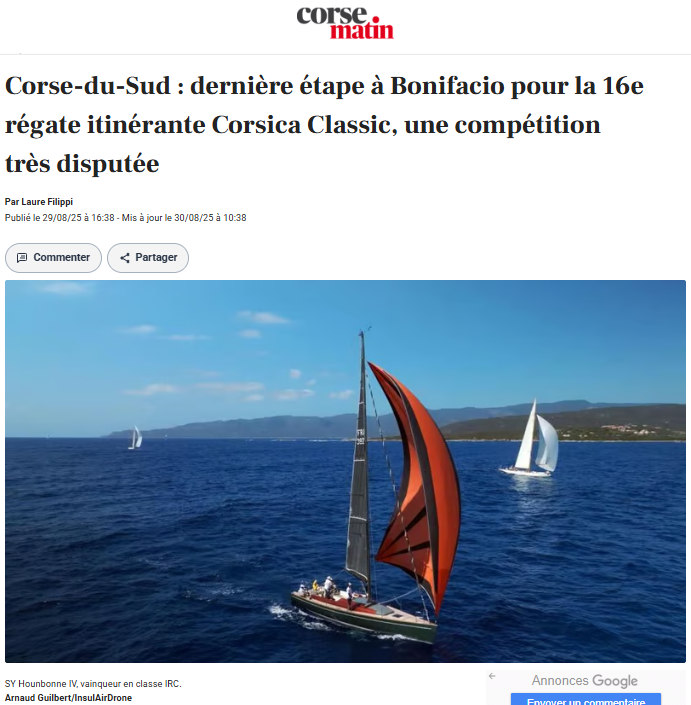 Corse Matin 29 août 2025