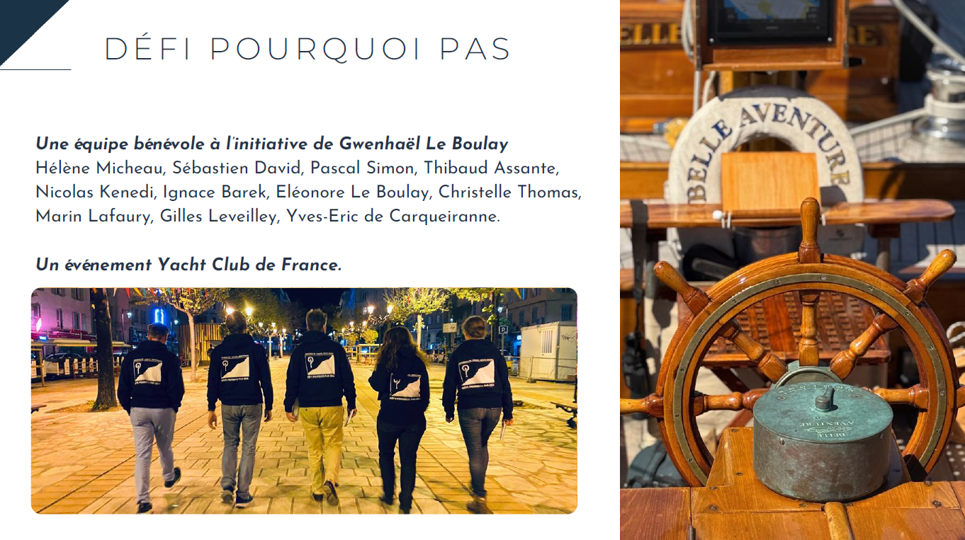 L'équipage d'organisation de la  Pourquoi Pas 2026
