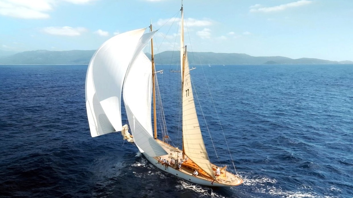 Corsica Classic 2025 Portigliolo - Propriano  SY Lelantina 1937 photo Arnaud Guilbert DR