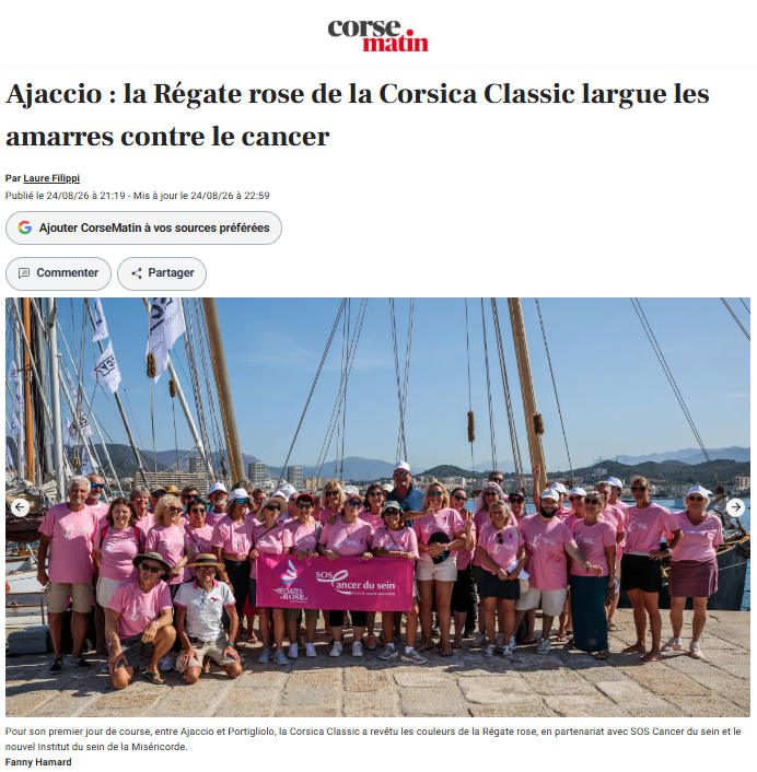 Corse Matin mardi 25 août 2026